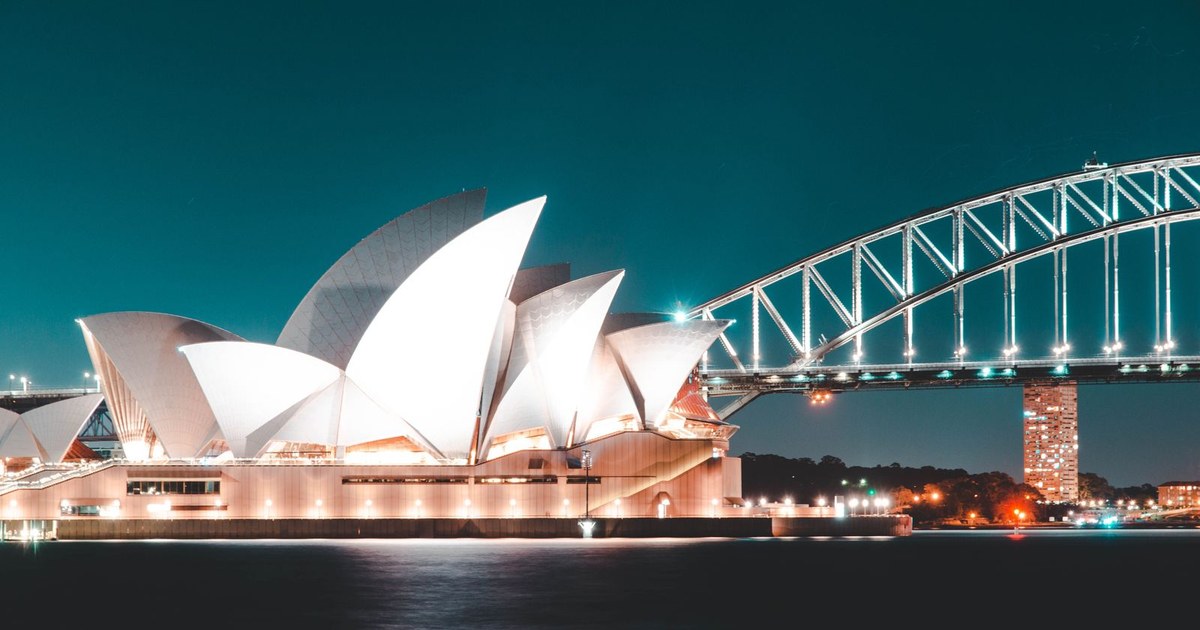Sydney Opera House and Harbour Bridge at night representing the Australia visa 189 skilled migration goal]